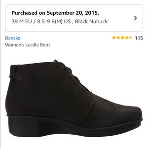 Dansko Lucille Boot 39 EU